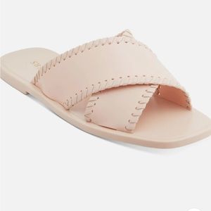 NWOT Jack Rogers Sloan X Band Womens Open Toe Slip On Flatform Sandals